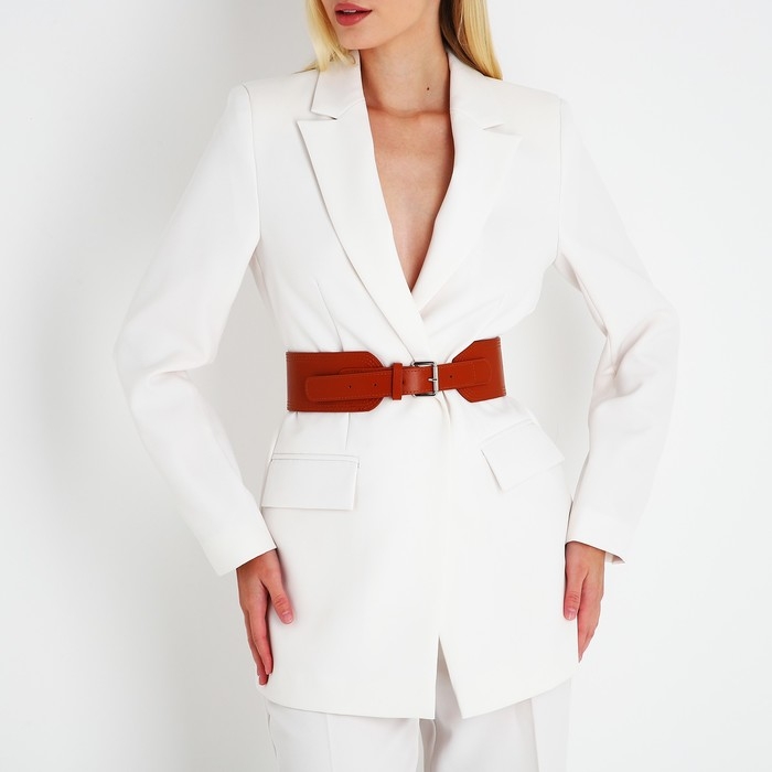 Ремень женский, ширина 6.7 см, пряжка металл, цвет рыжий Ремень женский, ширина 6.7 см, пряжка металл, цвет рыжий