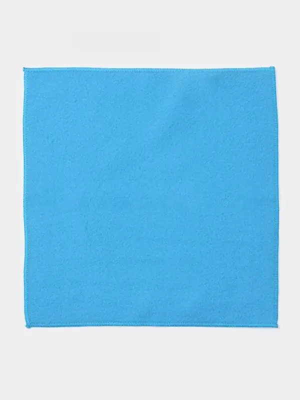 Салфетка для уборки Доляна, для стёкол и зеркал, 30&times;30 см, голубая