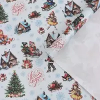 Бумага упаковочная белый крафт &laquo;Настроение&raquo;, 1 лист, 70&times;100 см