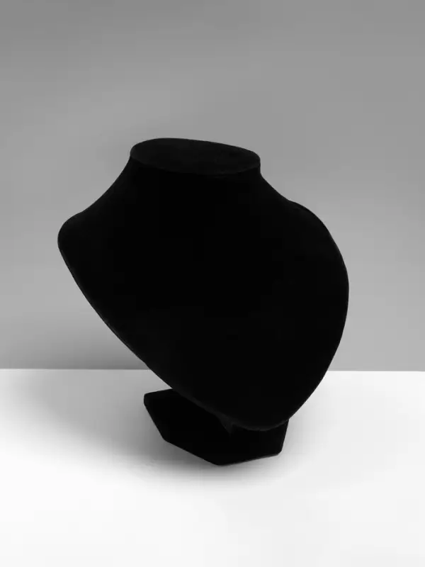 Бюст для украшений QF, 13&times;12.5&times;15.5 см, h=15.5 см, чёрный