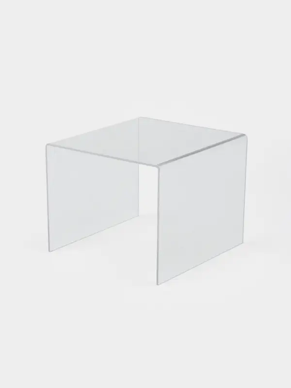 Подставка ступенька одинарная, 12&times;13&times;10 см, оргстекло 2 мм