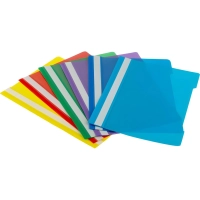 Скоросшиватель пластиковый A4 100/120, синий, 10шт/уп