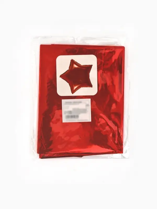 Воздушные шары фольгированные 18" "Звезда" цвет красный, набор 5 штук