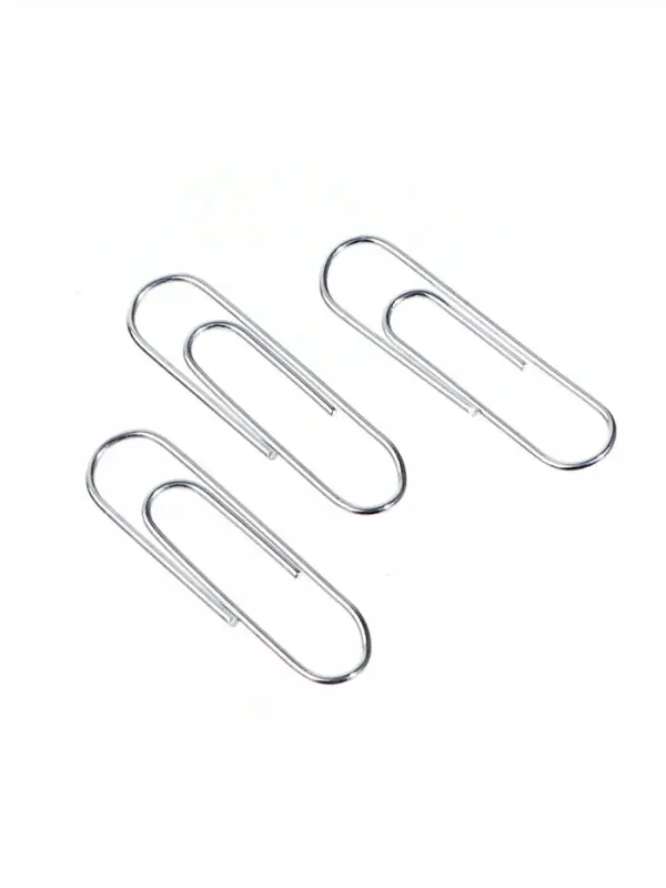 Скрепки 28 мм оцинкованные в картонной коробке 100 штук