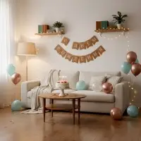 Гирлянда на ленте &laquo;С Днем Рождения&raquo;, крафт