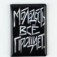 Обложка для паспорта "Молодость всё прощает", искусственная кожа