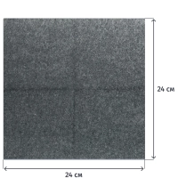 Салфетки бумажные 1-сл. 24х24 черные 400 шт./уп