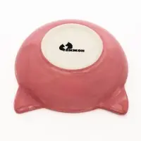 Миска для кошек &laquo;Кошачья мордочка&raquo;, 200 мл, 14&times;14&times;4 см, керамика, розовая, белая