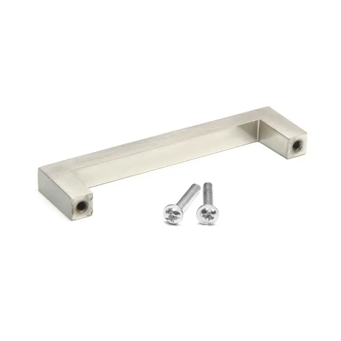 Ручка-скоба CAPPIO SQUARE RSC008, нержавеющая сталь, м/о 96 мм, цвет серебро, 4 шт.