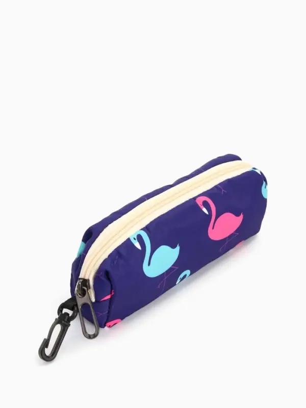 Рюкзак школьный &laquo;Фламинго&raquo;, с пеналом, 29&times;12&times;41 см, фиолетовый