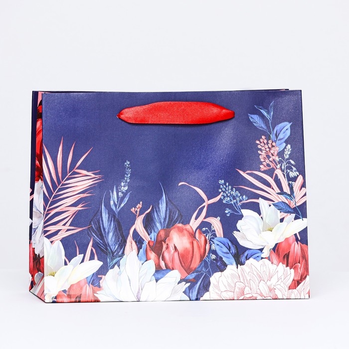 Пакет подарочный Пакет подарочный "Цветочные танцы" 23 х 17,8 х 9,8 см