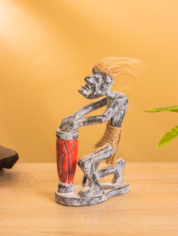 Сувенир «Абориген барабанщик», 7×10×17 см, дерево Сувенир «Абориген барабанщик», 7×10×17 см, дерево