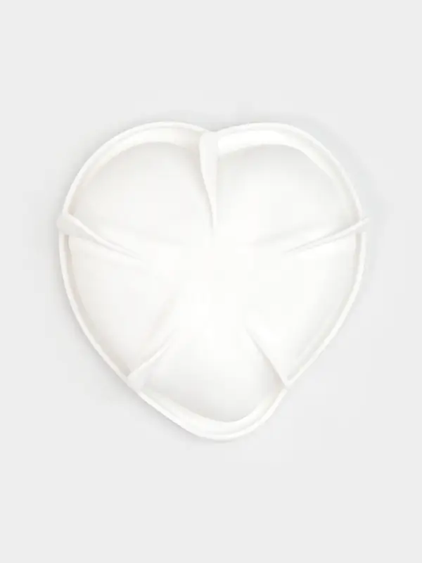 Форма для муссовых десертов и выпечки Доляна &laquo;Сердце малое&raquo;, силикон, 17.5&times;4.7 см, белая