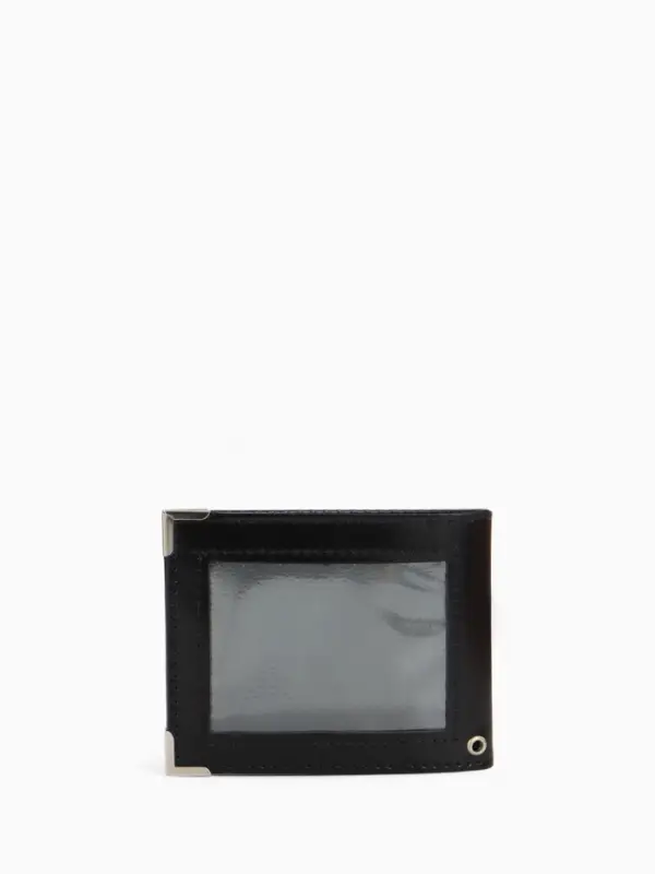 Обложка для удостоверения с окошком, чёрная