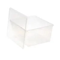 Ящик пластиковый для хранения, с крышкой, объём &mdash; 10 л, прозрачно-матовый