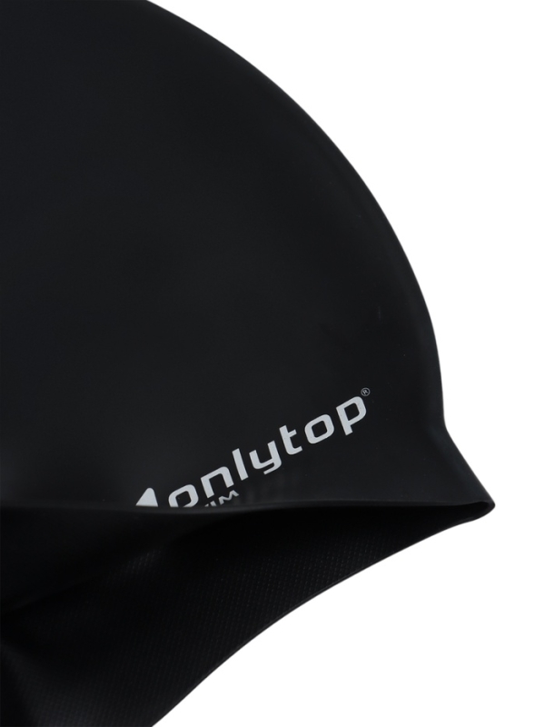 Шапочка для плавания силиконовая 56 гр, цвет черный