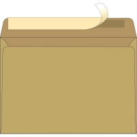 Конверты крафт С5 стрип Ecopost 162х229, 80г, 800шт/уп