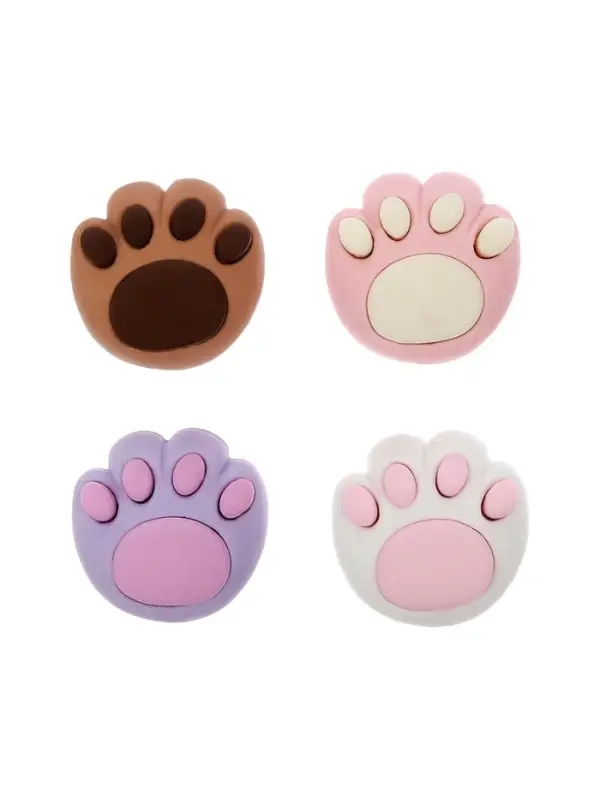 Набор фигурных ластиков Calligrata &laquo;Лапка&raquo;, 5 штук, МИКС