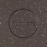 Сковорода KUKMARA &laquo;Мраморная&raquo;, d=28 см, пластиковая ручка, антипригарное покрытие, литой алюминий, коричневая