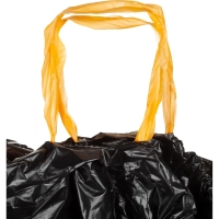 Мешки для мусора ПВД 35л 25мкм 10шт/рул черн50х58см, Стандарт, с завязк