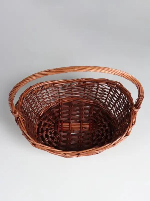 Набор корзин плетёных, овальные 4 шт., 51×40 см, Н 14/20 см, Н с ручкой 47 см, 43×33×13H/17Hх42H38×28×10H/15Hх Набор корзин плетёных, овальные 4 шт., 51×40 см, Н 14/20 см, Н с ручкой 47 см, 43×33×13H/17Hх42H38×28×10H/15Hх