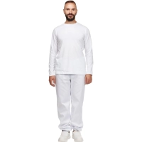 Футболка (160 г.) с длинным рукавом бел.(L)