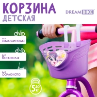 Корзинка детская Dream Bike «Пони», фиолетовая