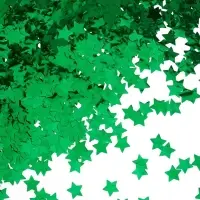 Конфетти «Звезда», зелёные, металлик, 1.5 см, 50 г