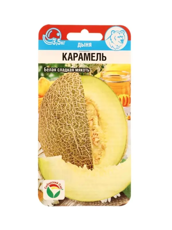 Семена Дыня &laquo;Карамель&raquo;, 7 шт., &laquo;Сибирский сад&raquo;
