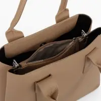 Сумка женская тоут TEXTURA на молнии, 32&times;12&times;24 см, бежевая