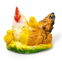 Садовая фигура из гипса &laquo;Курица наседка с цыплятами&raquo;, 27&times;20&times;21 см