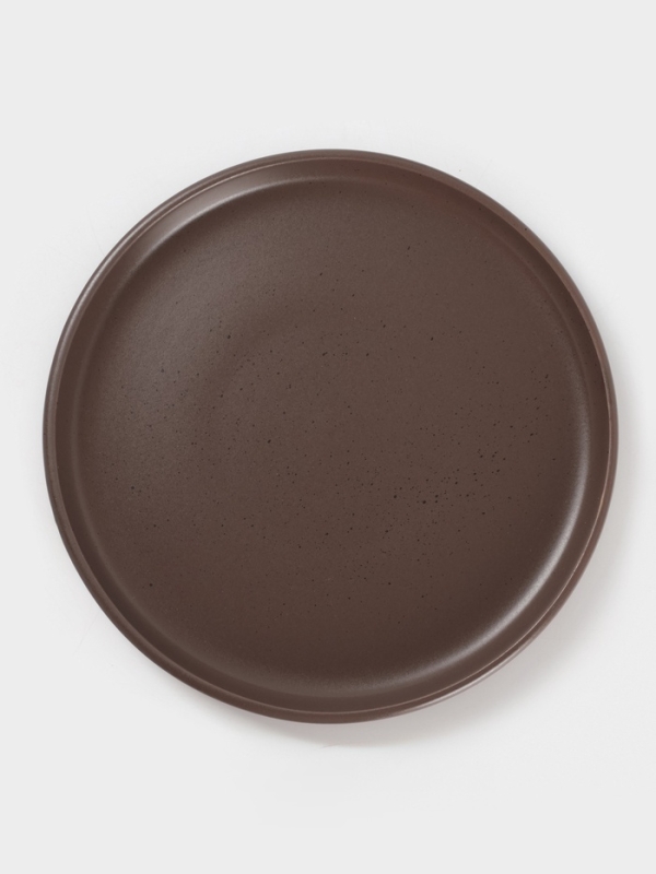 Набор тарелок Доляна «Гранит», 4 шт., d=20 см, керамика, коричневый Набор тарелок Доляна «Гранит», 4 шт., d=20 см, керамика, коричневый