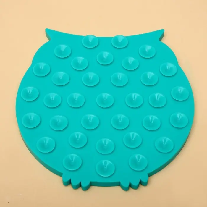 Коврик для лизания, 15&times;16 см, на присосках, зелёный