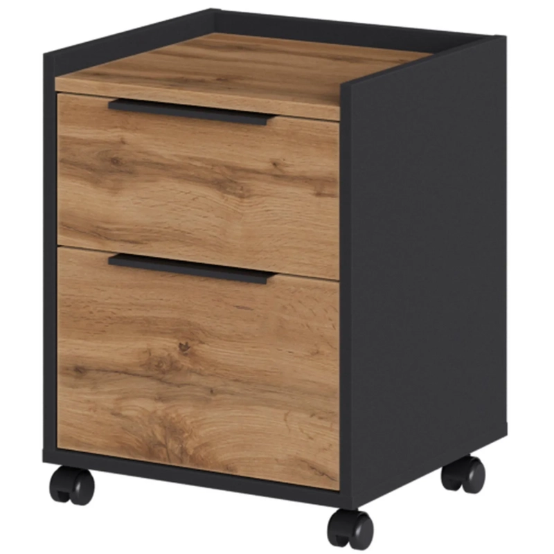 Тумба мобильная К-Loft 241T003 дуб натур./графит