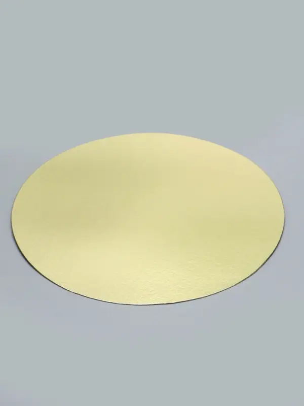 Подложка кондитерская, золотая 30 см - Набор 5 шт