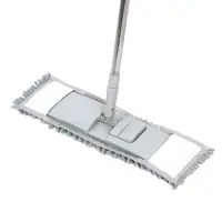 Швабра со сменной насадкой тм VETTA, ручка телескоп. 120см, нерж.сталь, насадка микрофибра 50г/м2