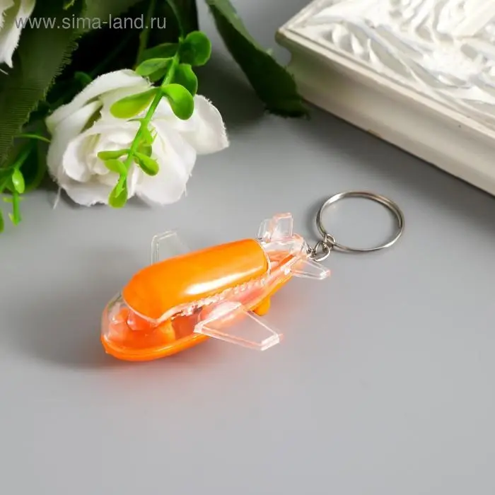 Фонарик брелок для ключей на кольце «Самолет», 5.5×4.5×2 см, МИКС Фонарик брелок для ключей на кольце «Самолет», 5.5×4.5×2 см, МИКС