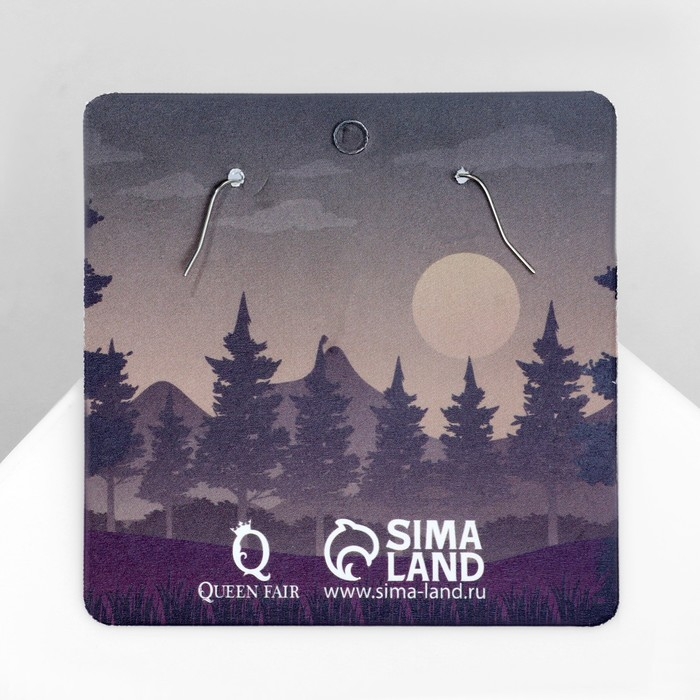 Серьги ассорти «Радость» космический корабль, цветные в серебре Серьги ассорти «Радость» космический корабль, цветные в серебре