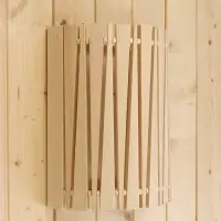 Абажур для бани и сауны &laquo;Треугольники&raquo;, липа, 31&times;26.5&times;13 см, настенный, угловой, &laquo;Добропаровъ&raquo;