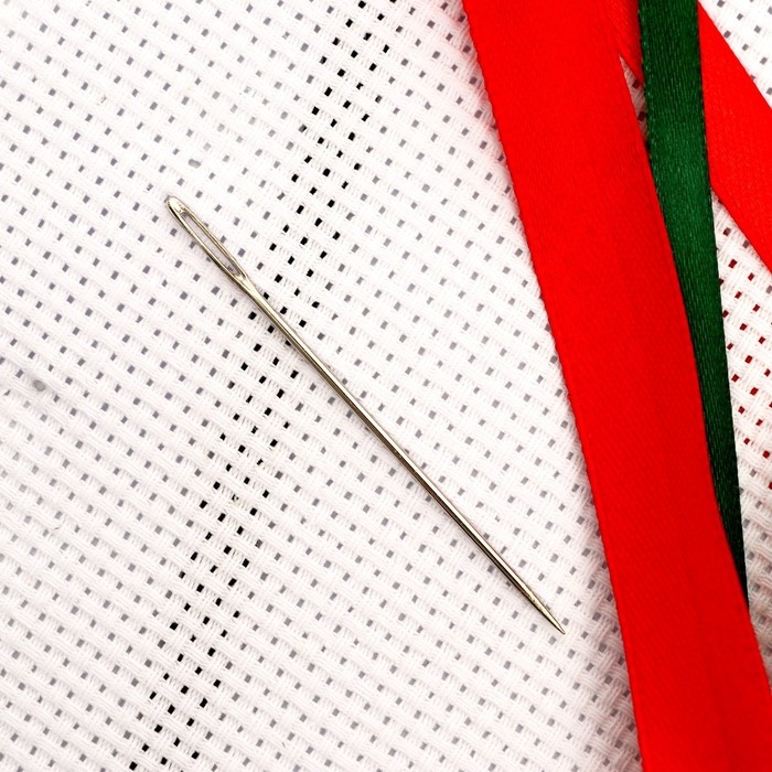 Вышивка лентами на канве «Красные маки», набор для творчества Вышивка лентами на канве «Красные маки», набор для творчества