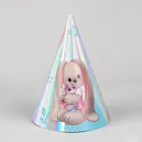 Колпак голографический «Милая зайка»