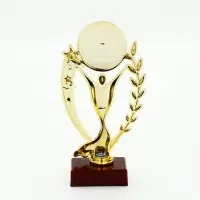 Наградная фигура "Лавры и звезды", 17,5 х 9,5 х 6.5 см