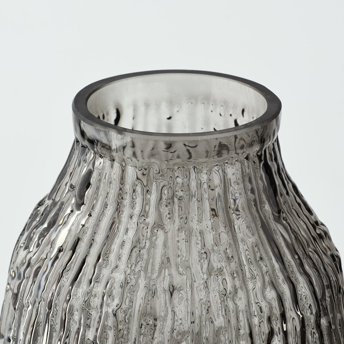 Ваза для цветов «Смоки» из черного стекла 31.5×15×15 см Ваза для цветов «Смоки» из черного стекла 31.5×15×15 см