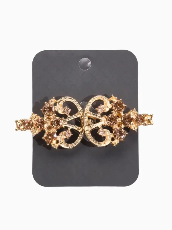 Зажим для кардигана Зажим для кардигана "Ажур", пика, цвет золотой в золоте