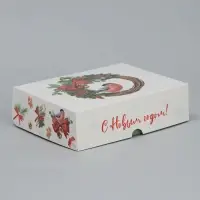 Коробка складная «Снегирь», 20 х 17 х 6 см