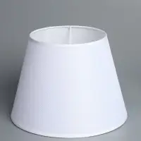 Абажур BayerLux &laquo;Кантри. Рогожка&raquo;, E27 или E14, белый, 25&times;25&times;18 см