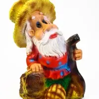 Садовая фигура из полистоуна &laquo;Гном - лесовик&raquo;, 49&times;27&times;35 см