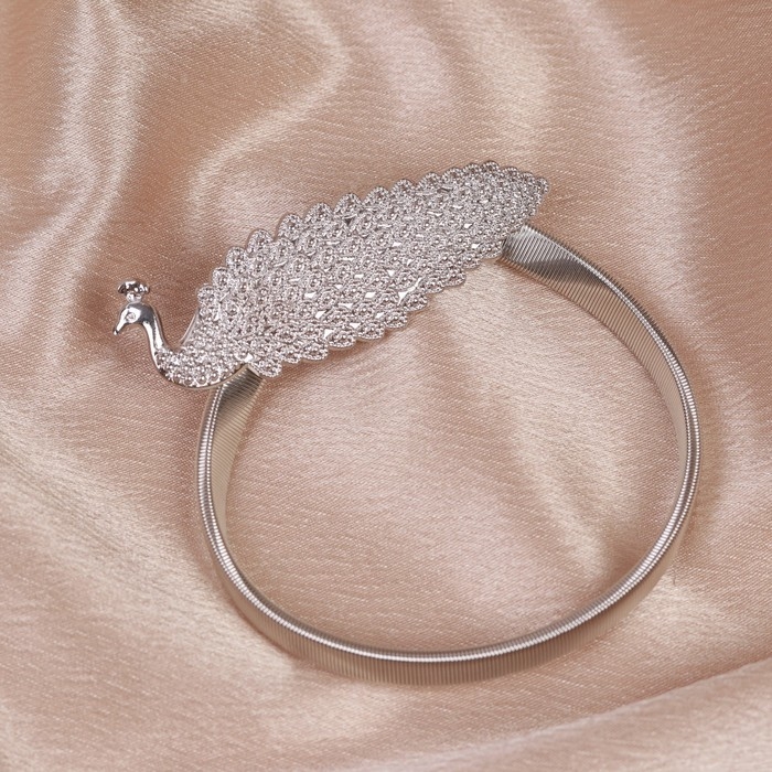 Подхват для штор «Павлин», 9 × 2,8 см, 32 см, цвет серебряный Подхват для штор «Павлин», 9 × 2,8 см, 32 см, цвет серебряный