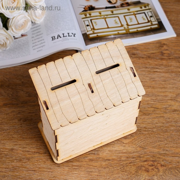 Копилка деревянная Копилка деревянная "Двойной туалет"