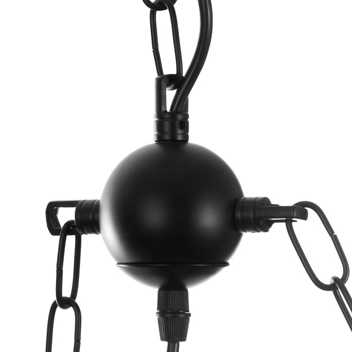 Люстра Люстра "Хольми" 8хЕ27 40Вт черный 68х68х100 см